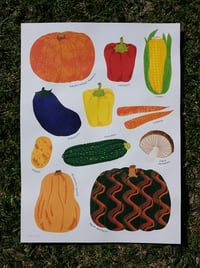 Image 1 of Market Poster: Veggies