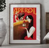 Aperol "Rendez-Vous" | Lorenzo Mattotti | Vintage Ads | Wall Art Print | Vintage Poster