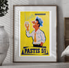 Pastis 51 | Paly | 1950 | Vintage Ads | Wall Art Print | Vintage Poster