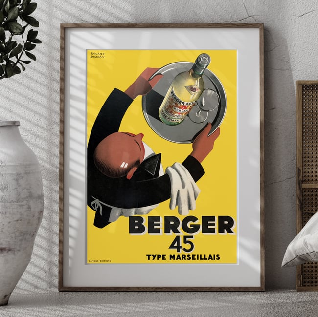Berger 45 | Roland Ansieau | 1935 | Vintage Ads | Wall Art Print | Vintage Poster