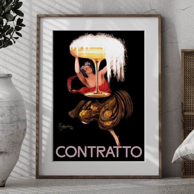 Contratto | Leonetto Cappiello | 1922 | Vintage Ads | Wall Art Print | Vintage Poster