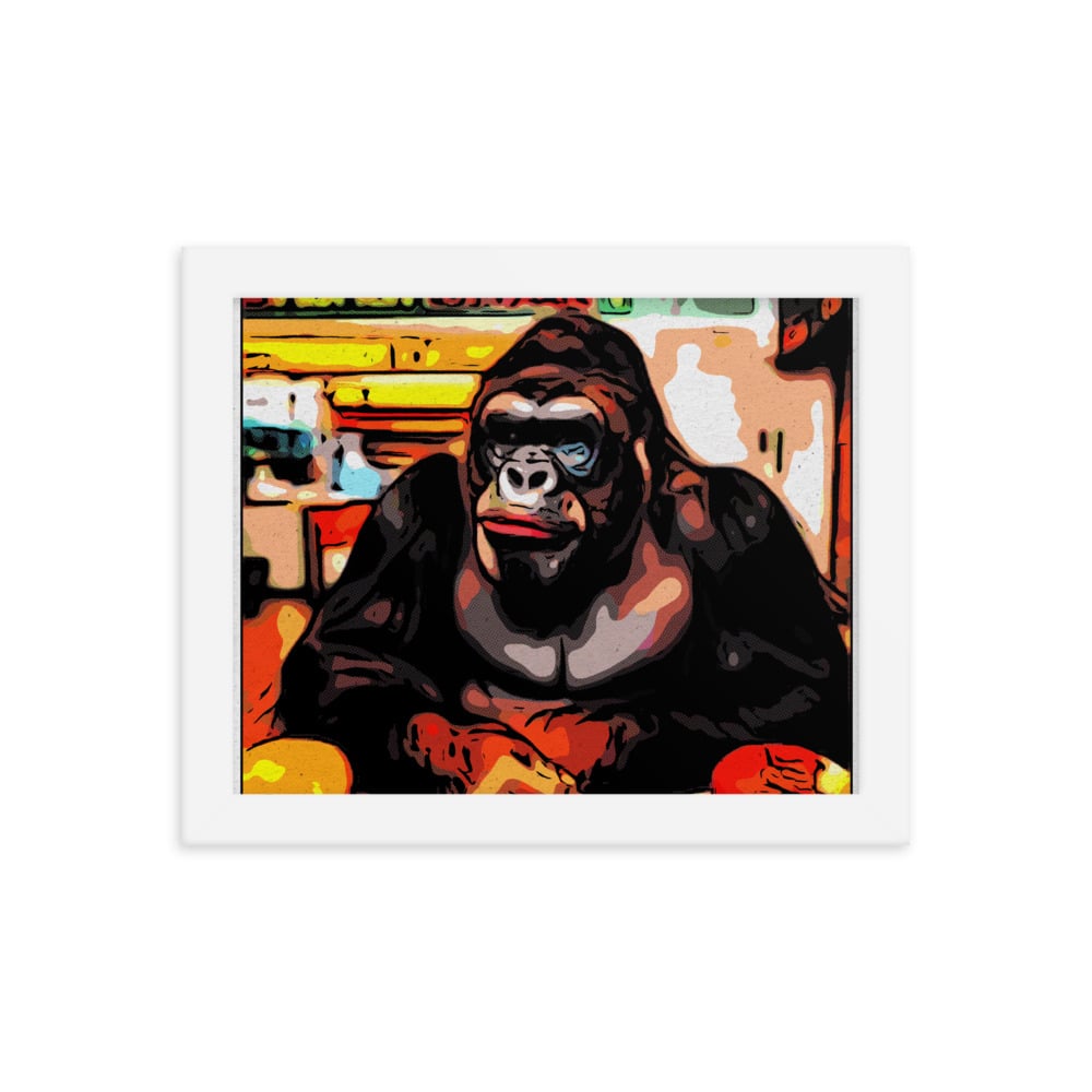 ZEN EXP - Hungry-Rilla Framed photo paper poster