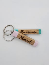 Image 1 of Chalk Name Keychain / Llavero Personalizado Estilo Tiza 