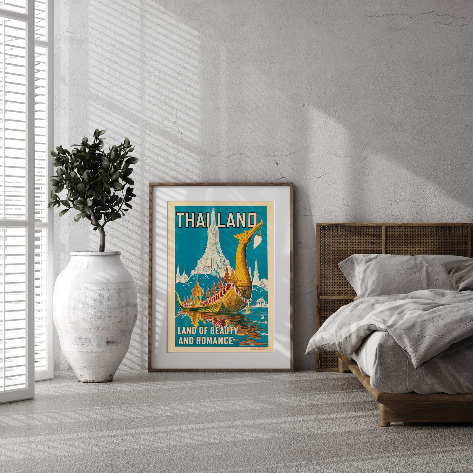 Thailand Land Of Beauty and Romance | 1950 | Wall Art Print | Home
