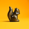 RUSTIC GOLD SQUIRREL ORNAMENT #1