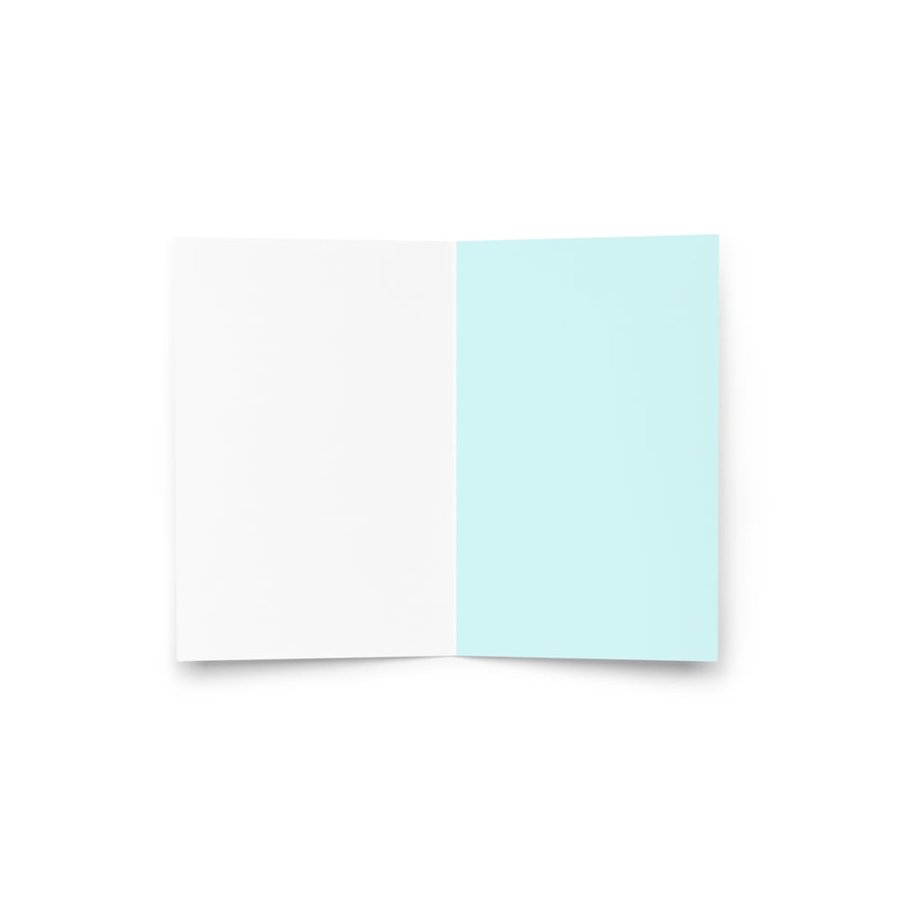 Image of Blue Greeting Card