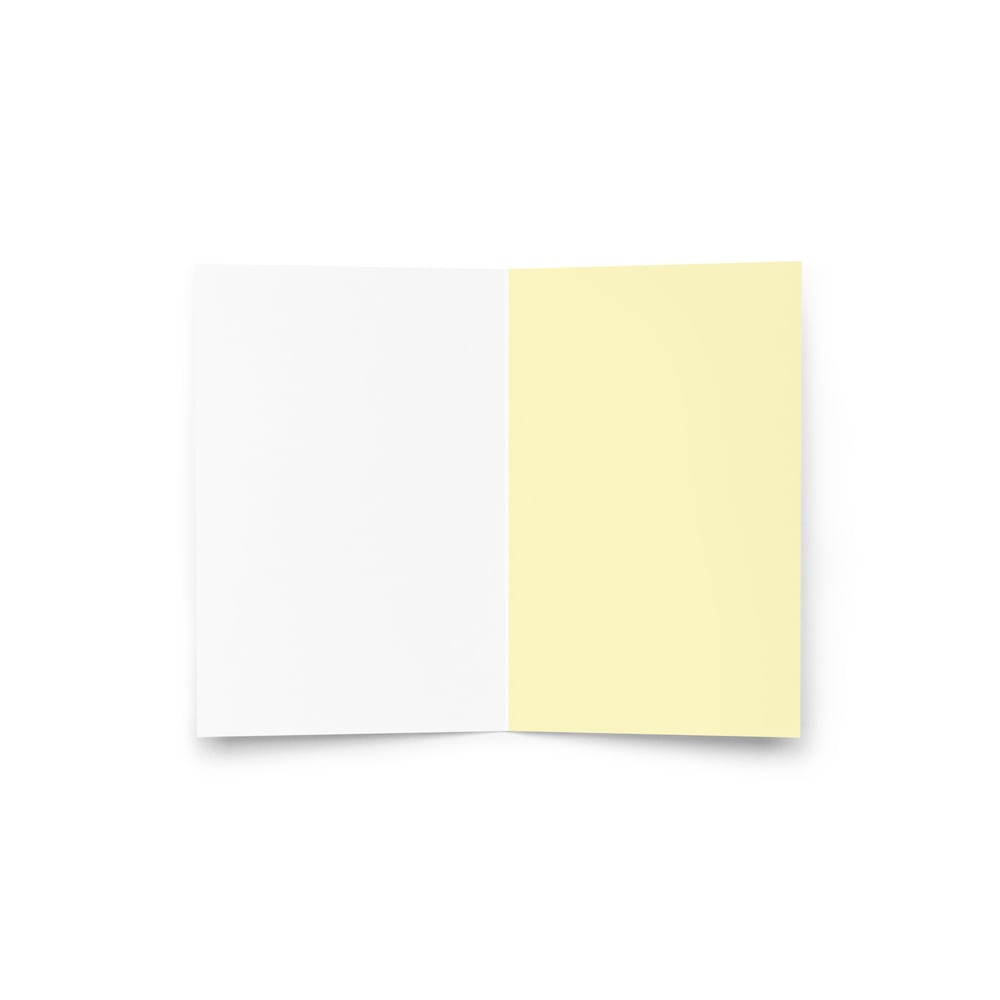 Image of Yellow Greeting Card