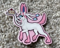 Image 2 of "Pink Ribbon Fox" - Die-Cut Sticker