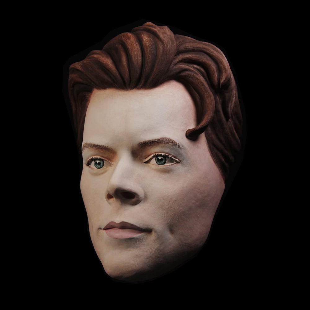 Harry Styles - Hand Painted Clay Mask Sculpture