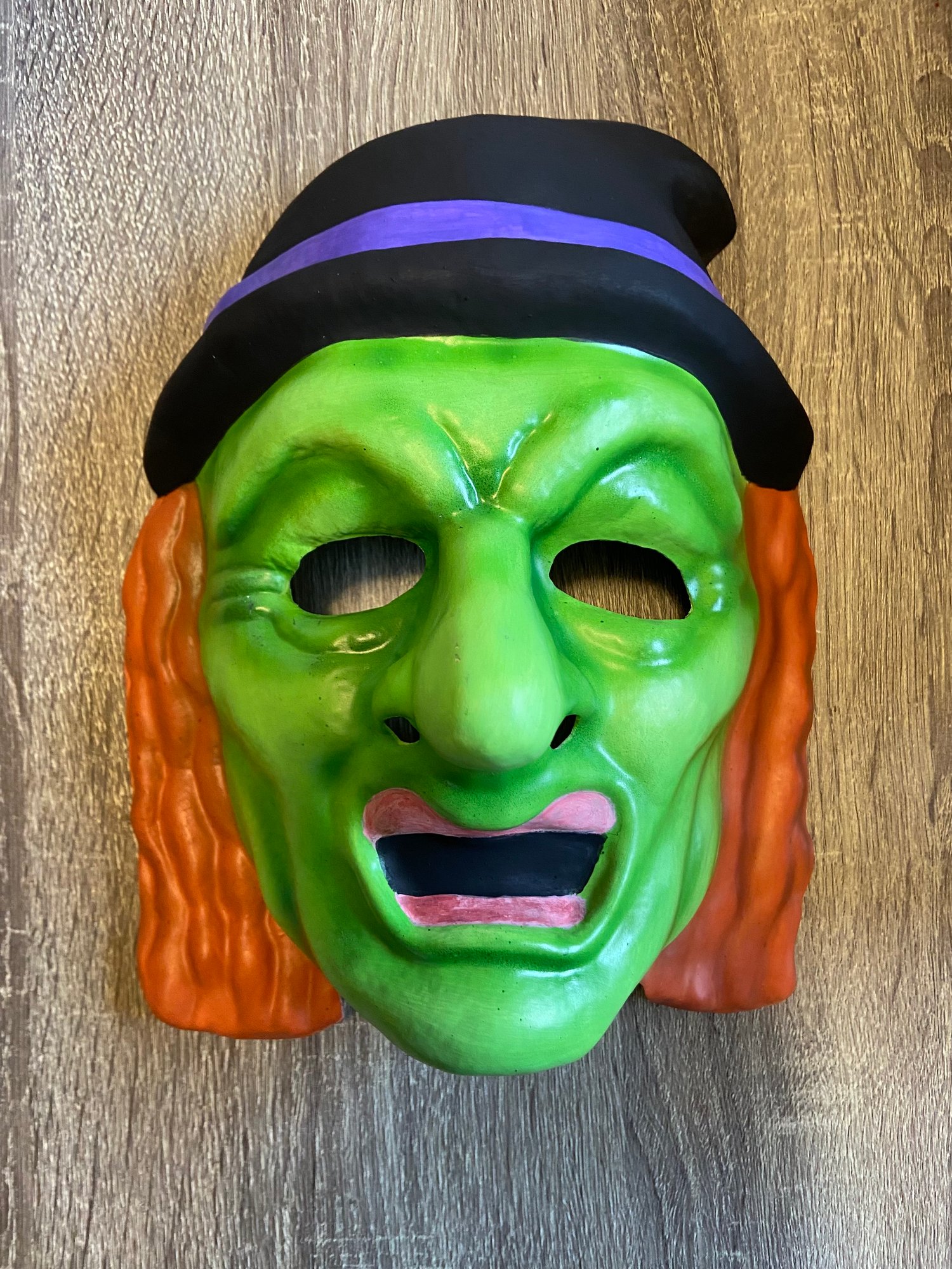 Grumpy Witch Vacuum-Formed Plastic Mask