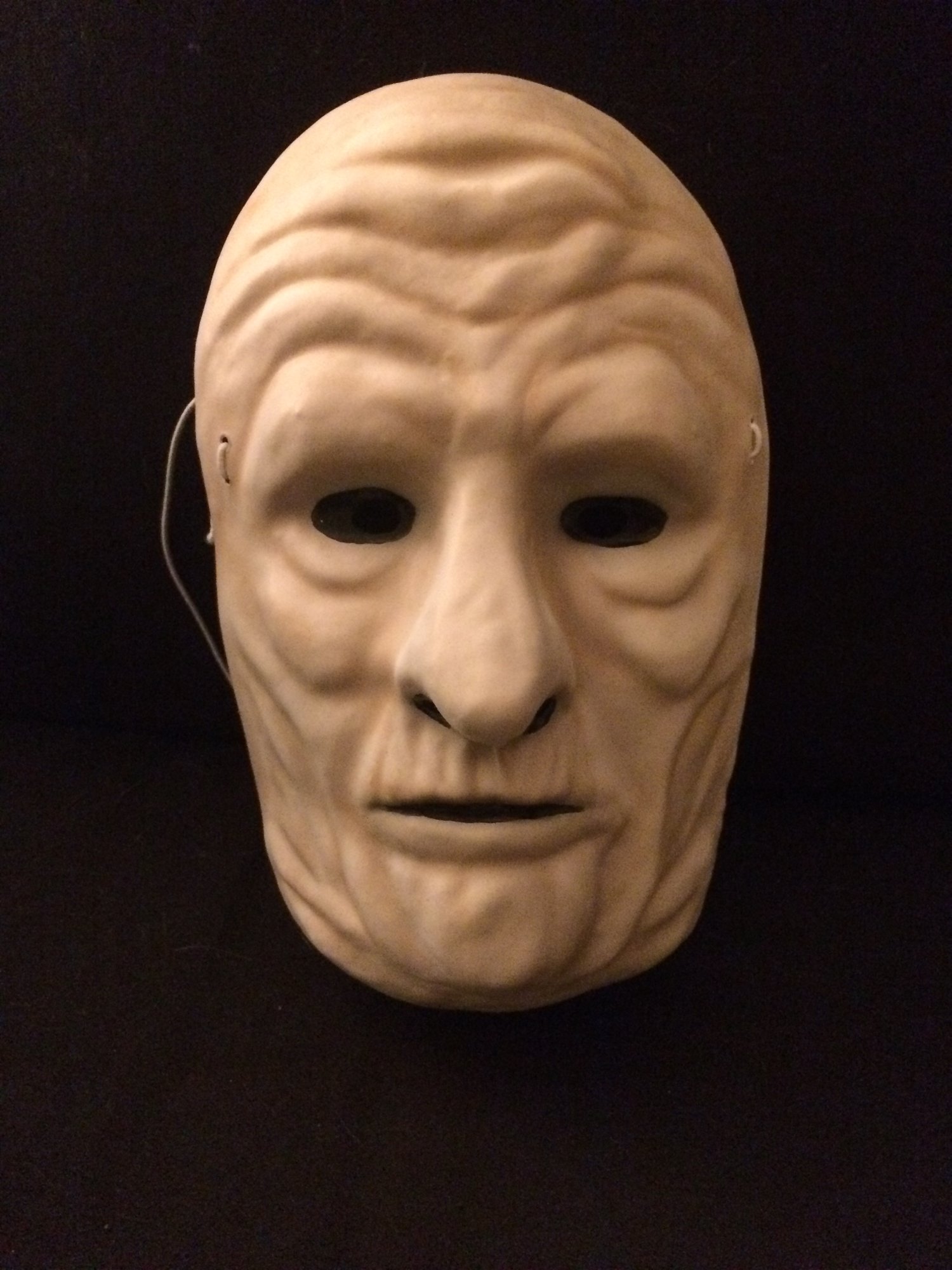 Creepy Old Man Vacuum-Formed Retro-Style Plastic Mask