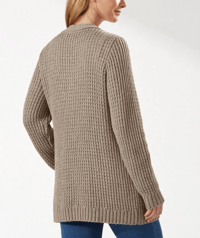 Image 2 of  Tommy Bahama Tuck Stitch Cardigan-Soft Brown