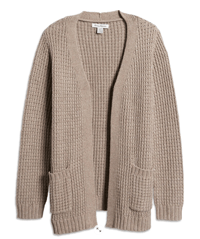 Image 3 of  Tommy Bahama Tuck Stitch Cardigan-Soft Brown