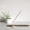 Fortune Incense and Crystal Set - with Incense Tray