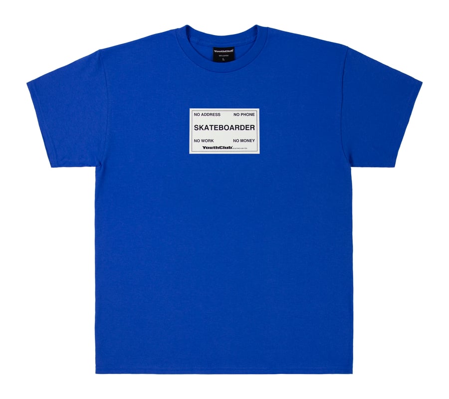 Image of Business Card Tee / Royal Blue