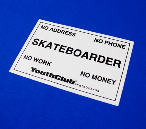 Image of Business Card Tee / Royal Blue
