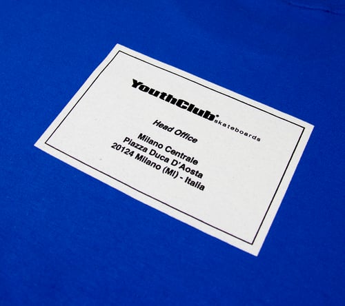 Image of Business Card Tee / Royal Blue