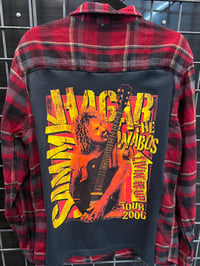 Vintage Red/Black/Yellow Flannel Shirt Sammy Hagar