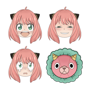 Image of Anya sticker sheet