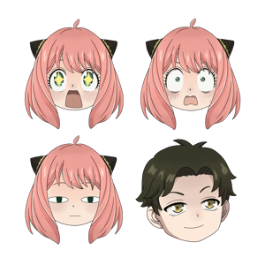 Image of Anya sticker sheet