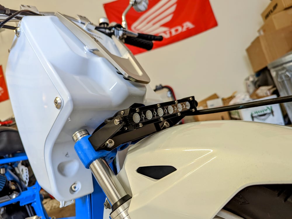 Reckless Honda Ruckus / Chuckus Headlight Bracket and 7"  LED Bar