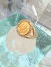 24k solid gold vintage rare king kamehameha Hawaiian ring