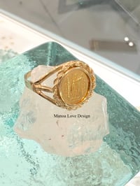 Image 1 of 24k solid gold vintage rare king kamehameha Hawaiian ring