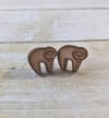 Sloth Wooden Earring Studs