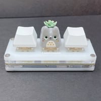 Image 2 of succulent totoro ceramic keycap