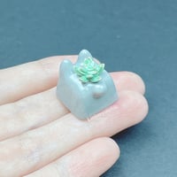 Image 5 of succulent totoro ceramic keycap