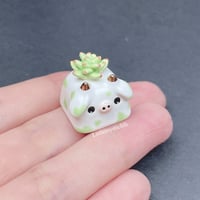 Image 1 of succulent cow ceramic keycap-3