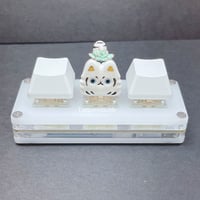 Image 2 of succulent white tiger ceramic keycap 2