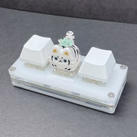 Image 4 of succulent white tiger ceramic keycap 2