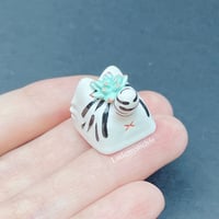 Image 5 of succulent white tiger ceramic keycap 2