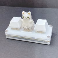 Image 2 of halloween ghost kitty ceramic keycap