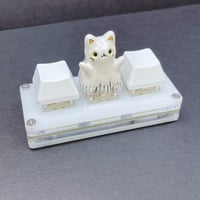 Image 3 of halloween ghost kitty ceramic keycap