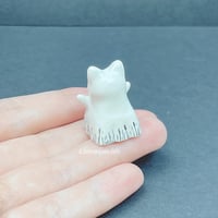 Image 5 of halloween ghost kitty ceramic keycap