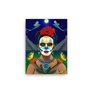 Image of "Kahlo Moon" (Canvas Print)