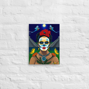 Image of "Kahlo Moon" (Canvas Print)
