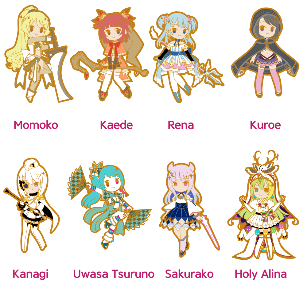 Image of [PFP PREORDERS] Magia Record Enamel Pins Part 1