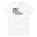 Million Dollar Dreams White/outline Unisex T-Shirt 