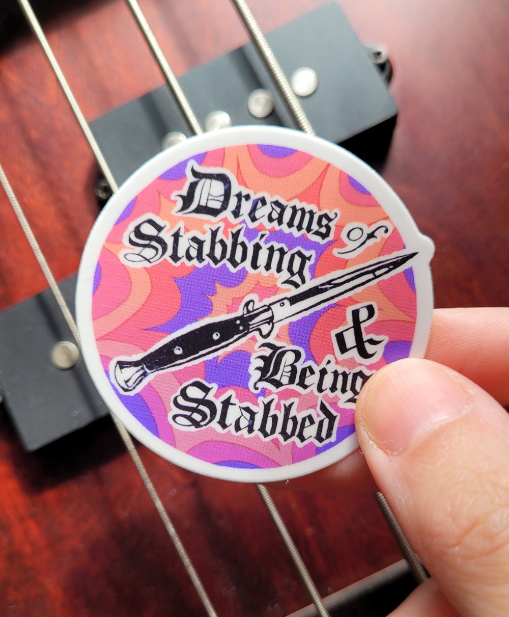 Stabbing Dreams Sticker