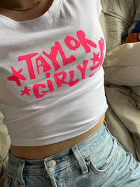 Image 2 of taylor girly - screenprinted shirt 