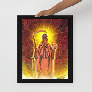 Image of Santa Muerte's Visit (Framed Poster)
