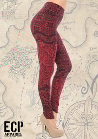 Image 3 of "Red Muerte" Butter Soft Leggings