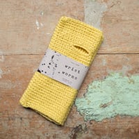 Image 1 of Wrist Worms, Wool, Pale Yellow