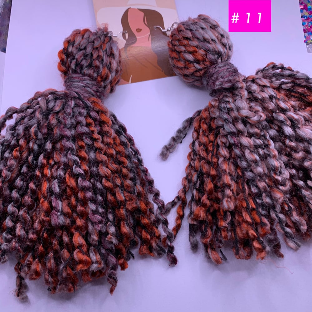 Image of Sweather weather yarn earrings