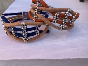 Image of Woven Cork Bracelet in Two Colors