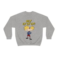 Image 5 of Hey Ey Ey Ey! Heavy Blend Crewneck Sweatshirt