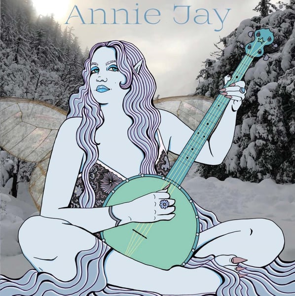 Image of Annie Jay: Christmas Morning b/w Blue Christmas